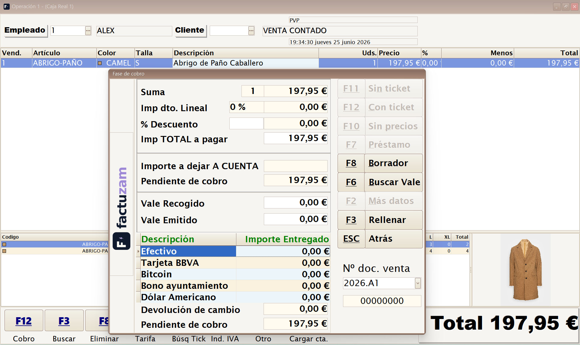 Datos de pago